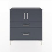 Woodntry Modular Dresser Anthracite 88x30x84 cm with Cover and Drawer KC53-2