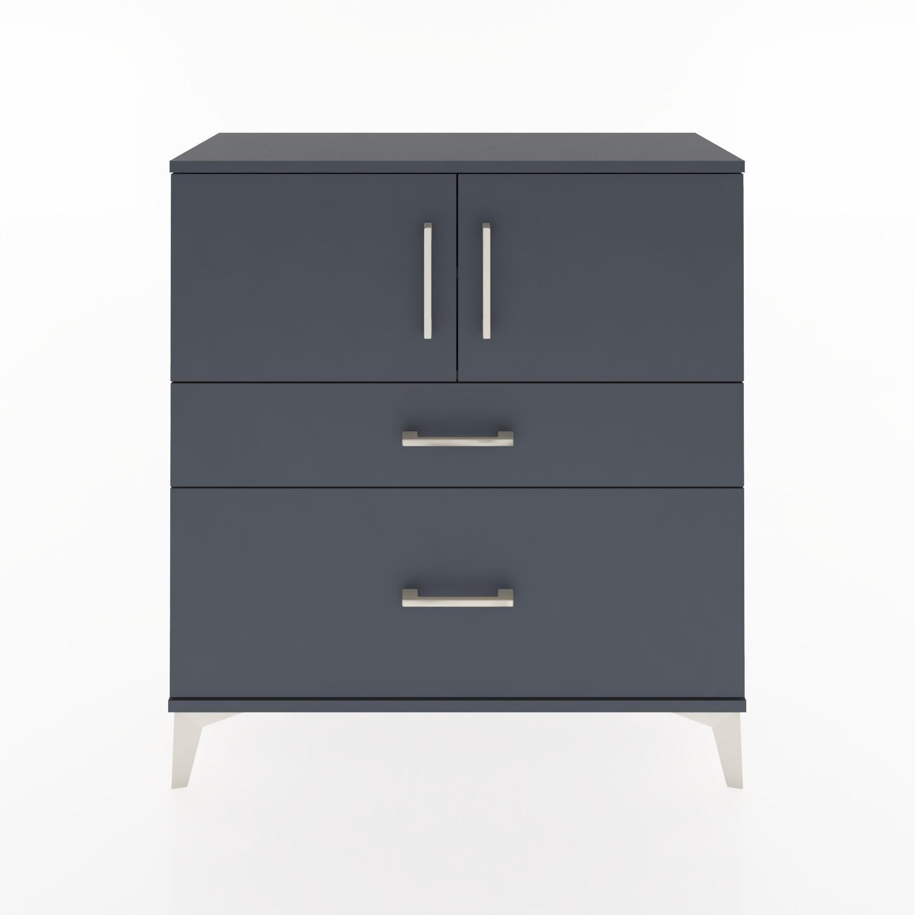 Woodntry Modular Dresser Anthracite 88x30x84 cm with Cover and Drawer KC53-2