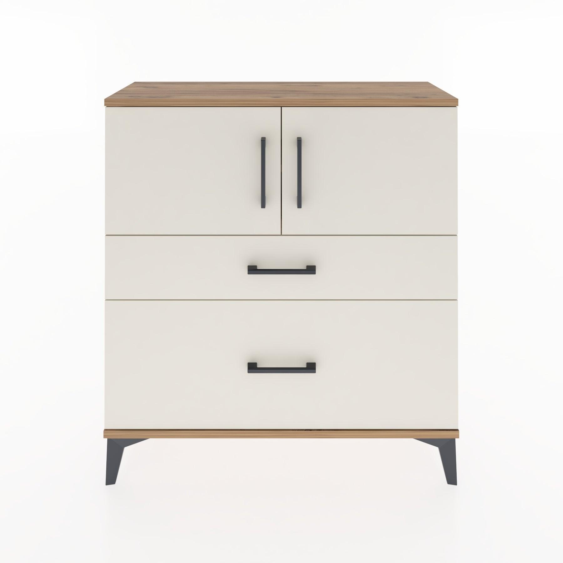 Woodntry Modular Dresser Pine 88x30x84 cm with Cover and Drawer KC53-3