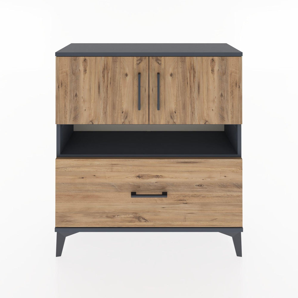 Woodntry Modular Dresser Anthracite 88x30x84 cm Functional F54-2
