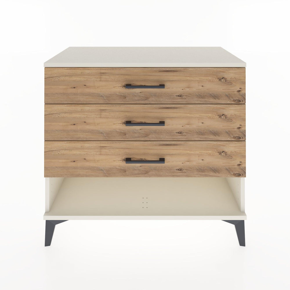 Woodntry Modular Dresser Moonstone 88x44x68 cm with Drawers and Shelves CR55-1