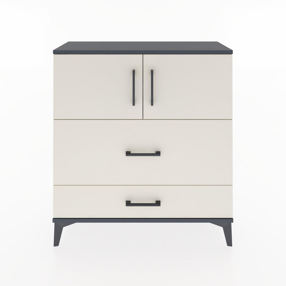 Woodntry Modular Dresser Anthracite 88x30x84 cm with Cover and Drawer KC55-2
