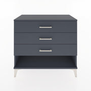 Woodntry Modüler Şifonyer Antrasit 88x44x68 cm Çekmeceli ve Raflı CR55-2
