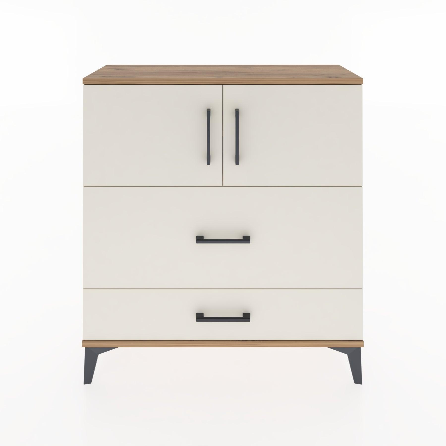 Woodntry Modular Dresser Pine 88x30x84 cm with Cover and Drawer KC55-3