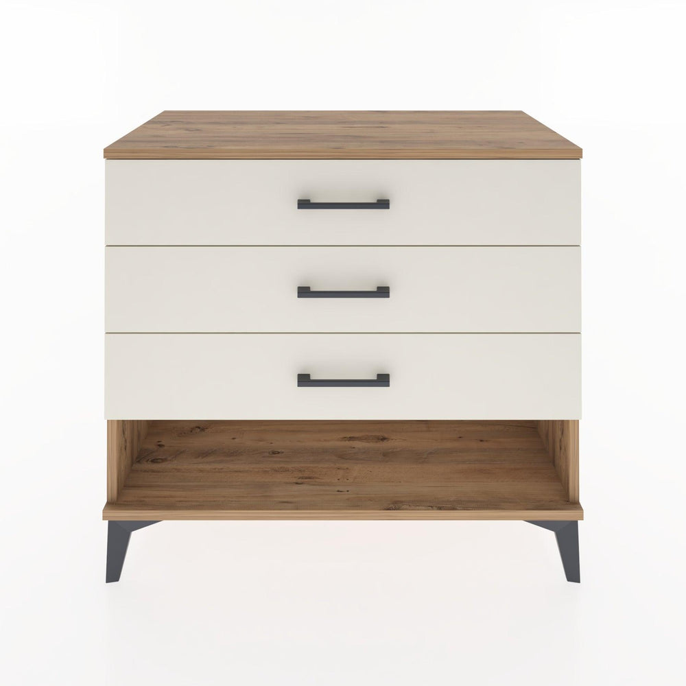 Woodntry Modüler Şifonyer Çam 88x44x68 cm Çekmeceli ve Raflı CR55-3