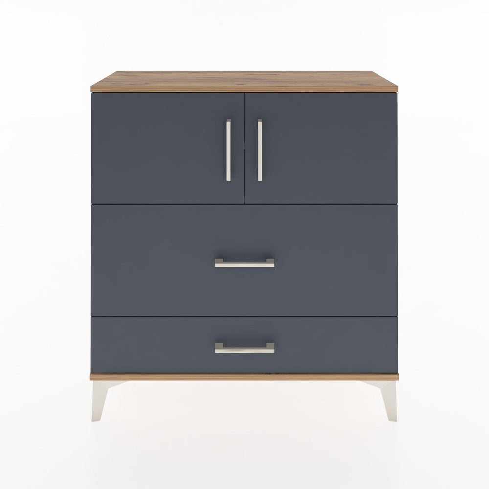 Woodntry Modüler Şifonyer Çam 88x30x84 cm Kapaklı ve Çekmeceli KC55-3