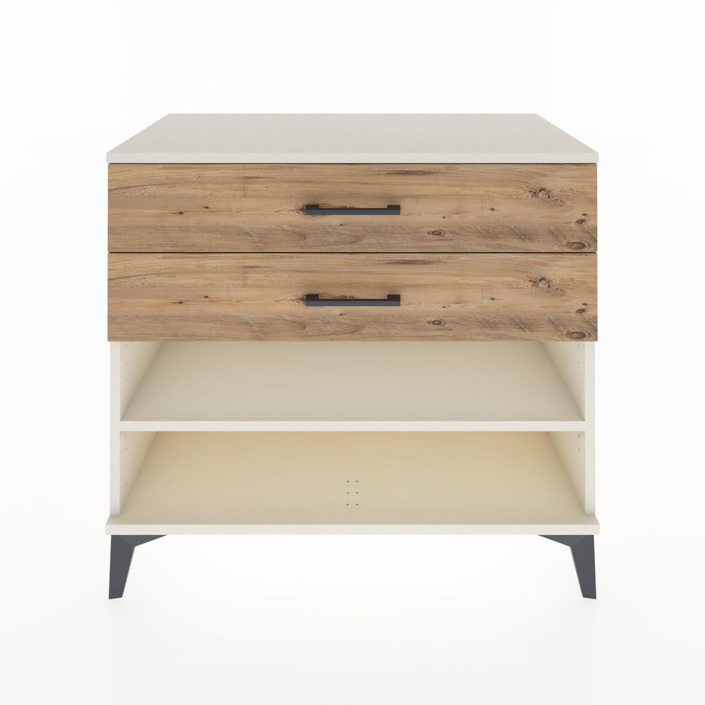 Woodntry Modular Dresser Moonstone 88x44x68 cm with Drawers and Shelves CR56-1