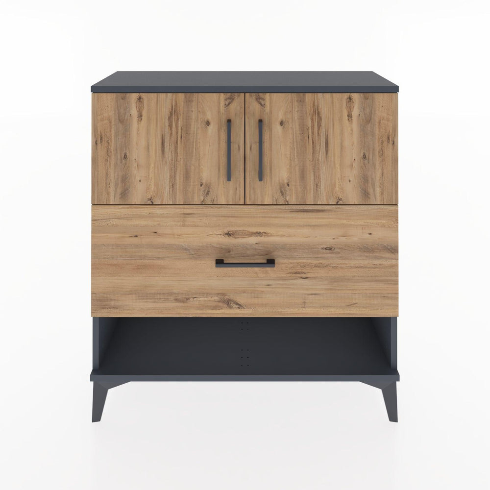 Woodntry Modular Dresser Anthracite 88x30x84 cm Functional F56-2