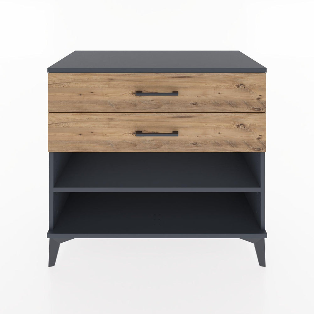 Woodntry Modular Dresser Anthracite 88x44x68 cm with Drawers and Shelves CR56-2