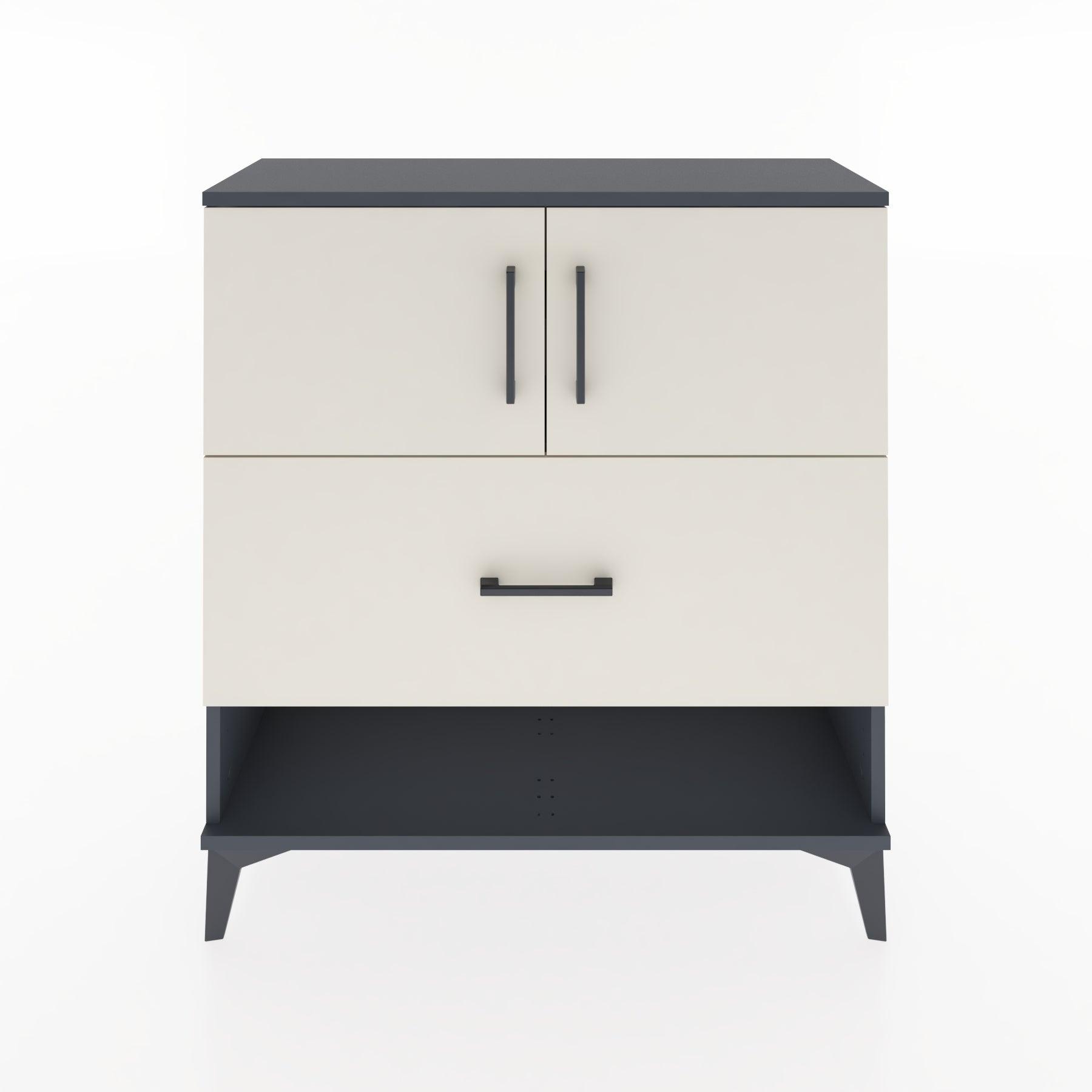 Woodntry Modular Dresser Anthracite 88x30x84 cm Functional F56-2