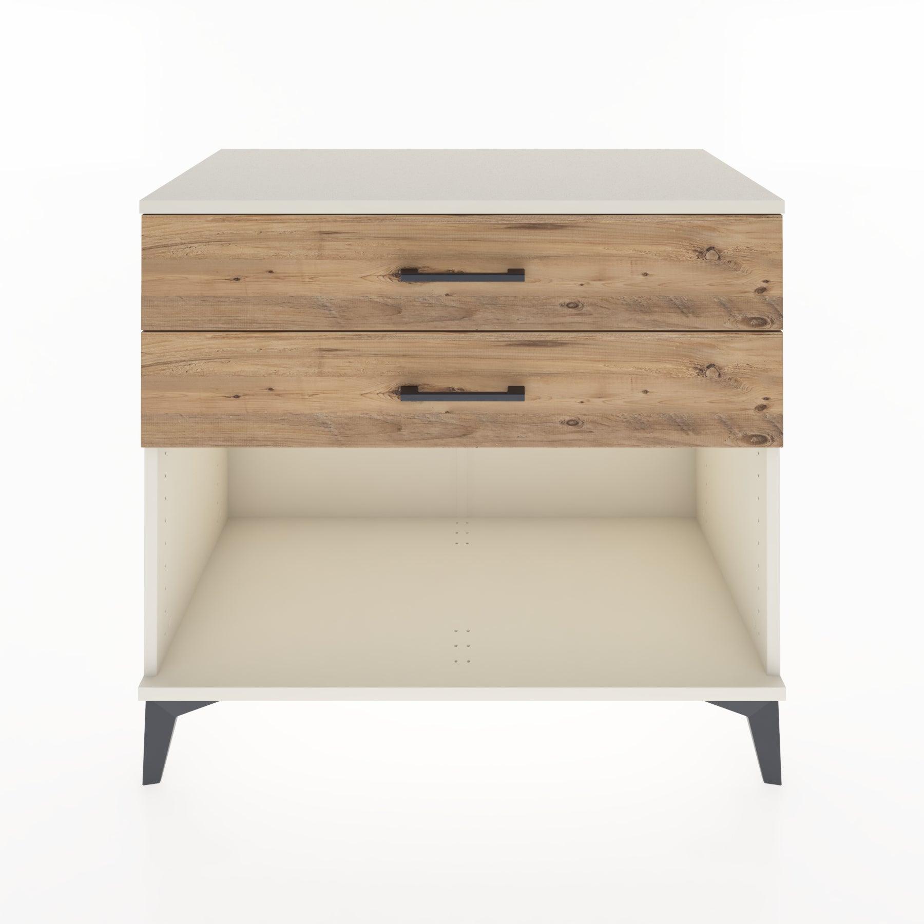 Woodntry Modüler Şifonyer Aytaşı 88x44x68 cm Çekmeceli ve Raflı CR57-1