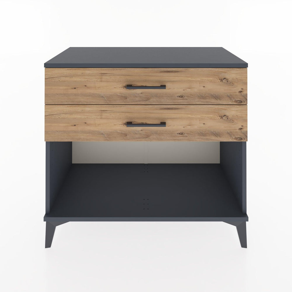 Woodntry Modular Dresser Anthracite 88x44x68 cm with Drawers and Shelves CR57-2