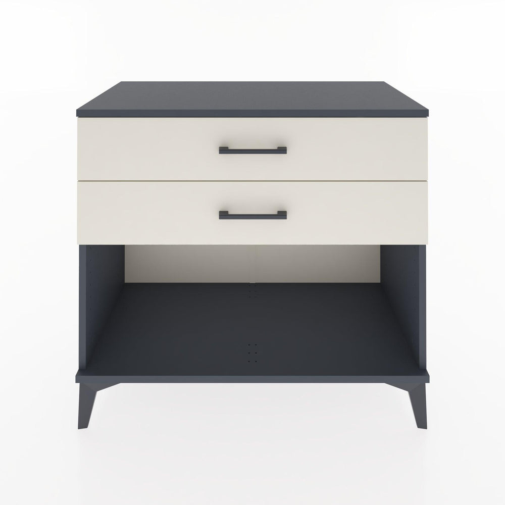Woodntry Modular Dresser Anthracite 88x44x68 cm with Drawers and Shelves CR57-2