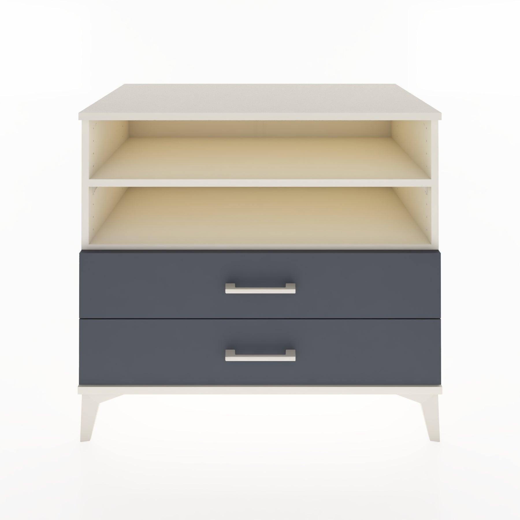 Woodntry Modüler Şifonyer Aytaşı 88x44x68 cm Çekmeceli ve Raflı CR58-1