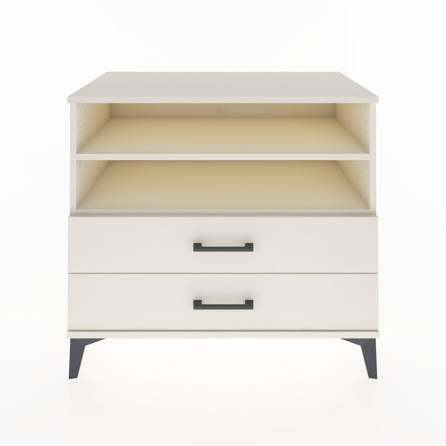 Woodntry Modüler Şifonyer Aytaşı 88x44x68 cm Çekmeceli ve Raflı CR58-1