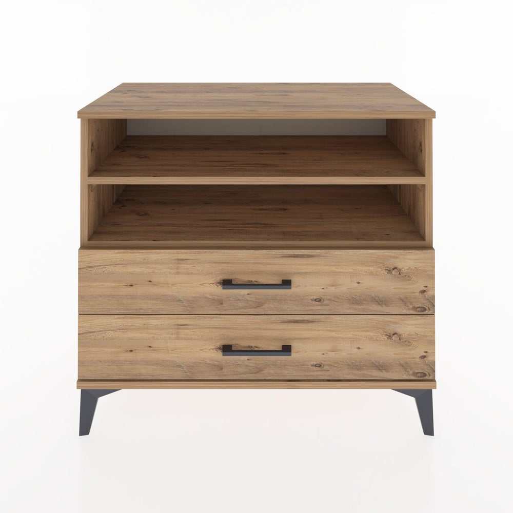 Woodntry Modüler Şifonyer Çam 88x44x68 cm Çekmeceli ve Raflı CR58-3