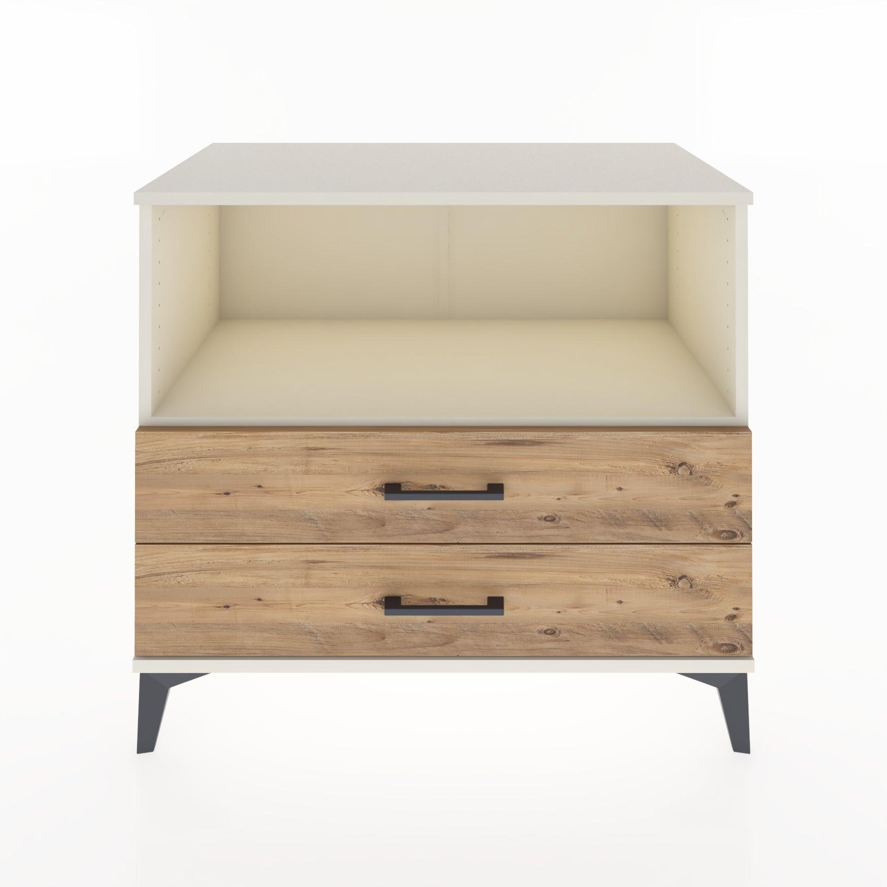 Woodntry Modüler Şifonyer Aytaşı 88x44x68 cm Çekmeceli ve Raflı CR59-1