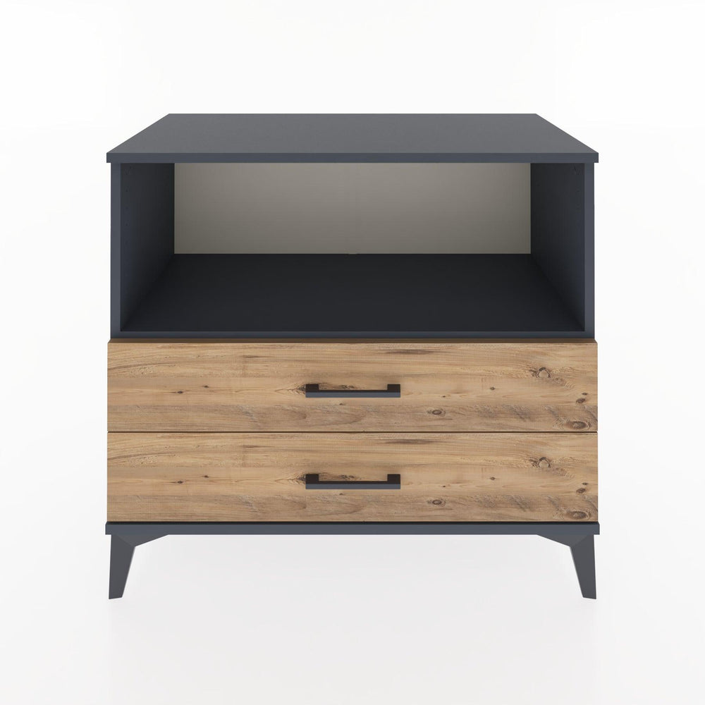 Woodntry Modular Dresser Anthracite 88x44x68 cm with Drawers and Shelves CR59-2