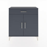 Woodntry Modüler Şifonyer Antrasit 88x30x84 cm Kapaklı ve Çekmeceli KC59-2