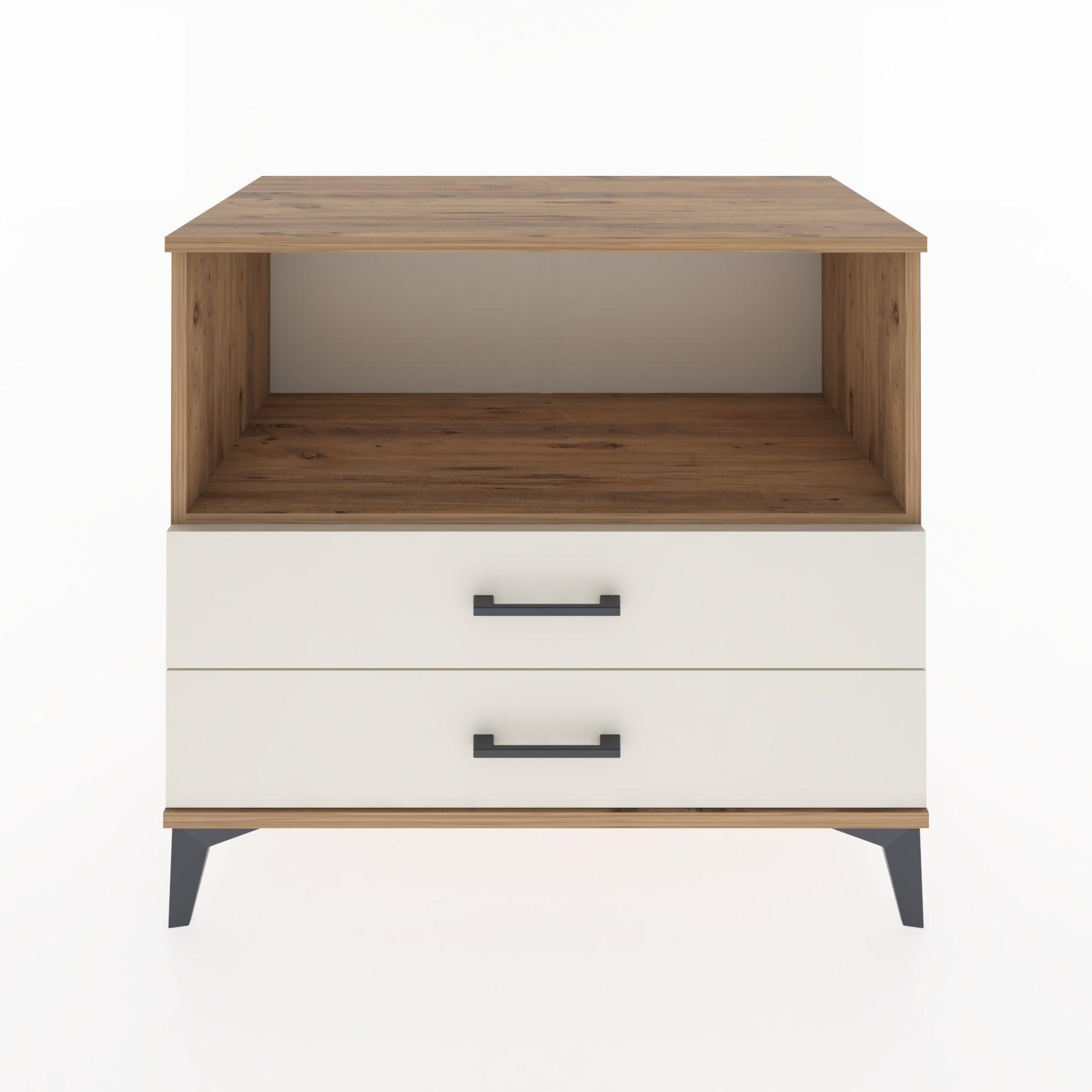 Woodntry Modüler Şifonyer Çam 88x44x68 cm Çekmeceli ve Raflı CR59-3