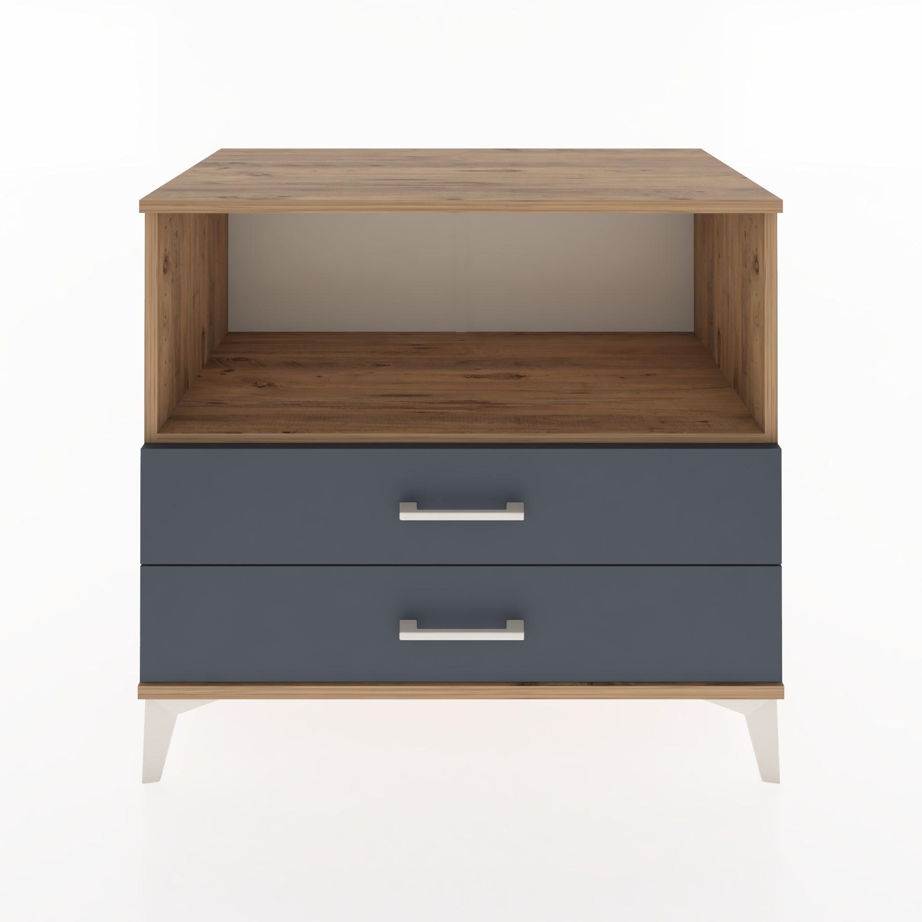 Woodntry Modüler Şifonyer Çam 88x44x68 cm Çekmeceli ve Raflı CR59-3