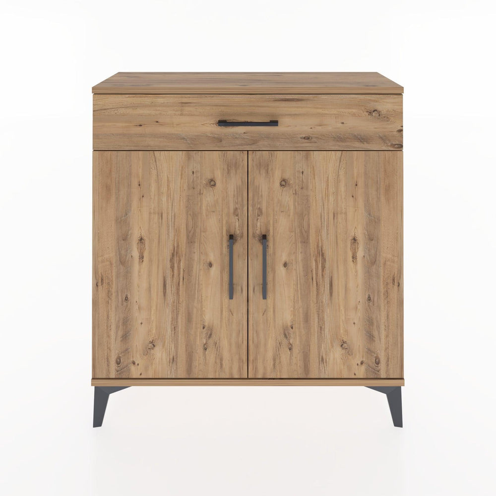 Woodntry Modüler Şifonyer Çam 88x30x84 cm Kapaklı ve Çekmeceli KC59-3