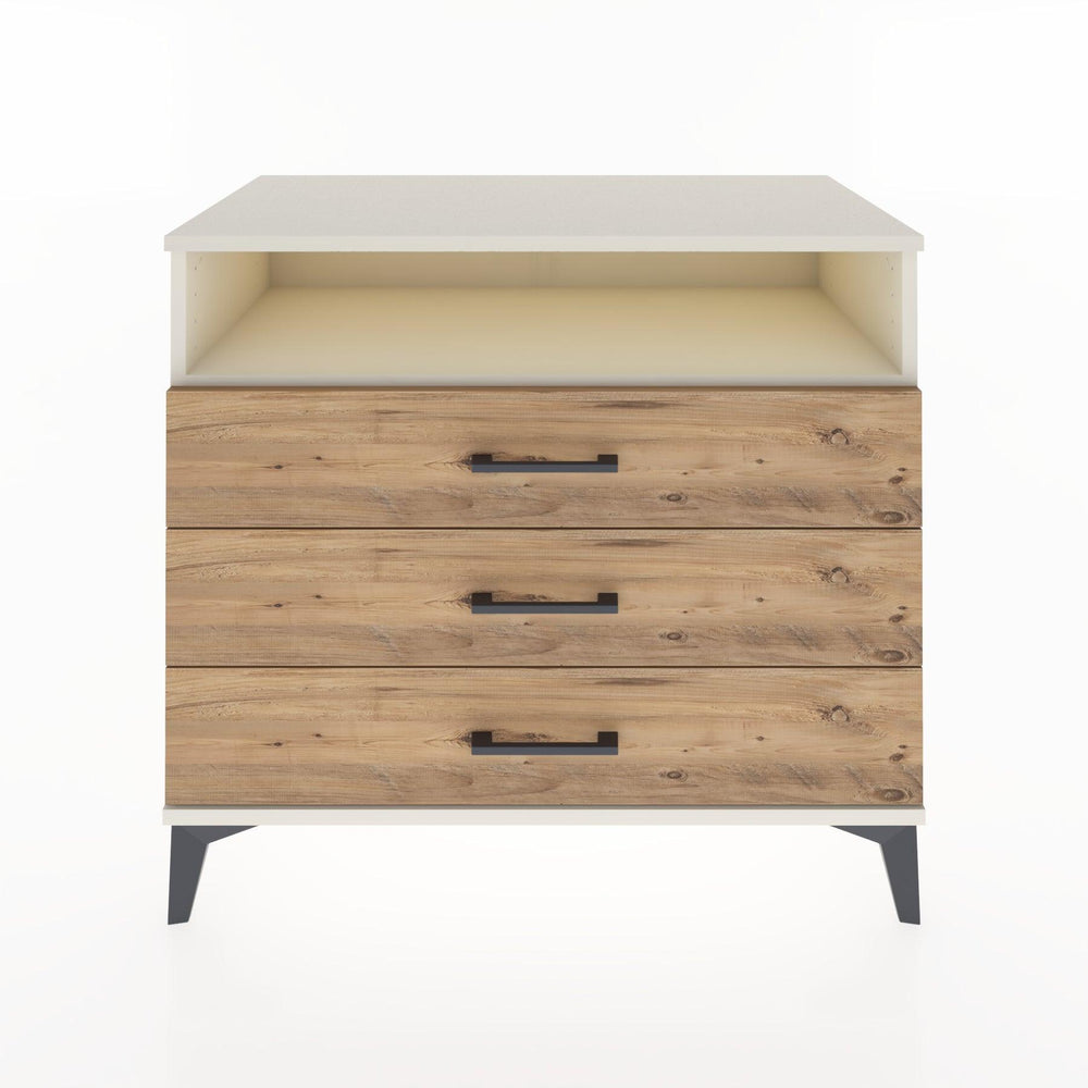 Woodntry Modüler Şifonyer Aytaşı 88x44x68 cm Çekmeceli ve Raflı CR60-1