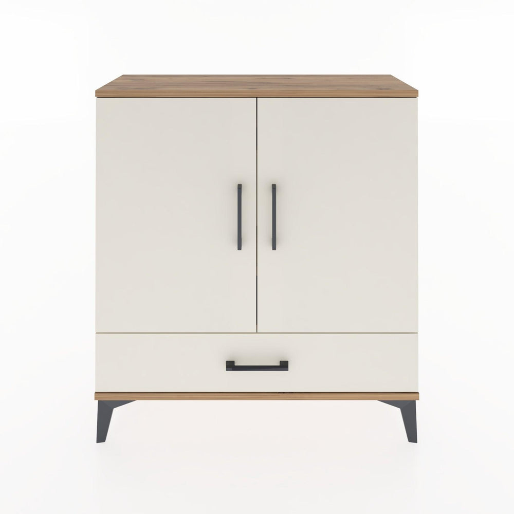 Woodntry Modüler Şifonyer Çam 88x30x84 cm Kapaklı ve Çekmeceli KC60-3