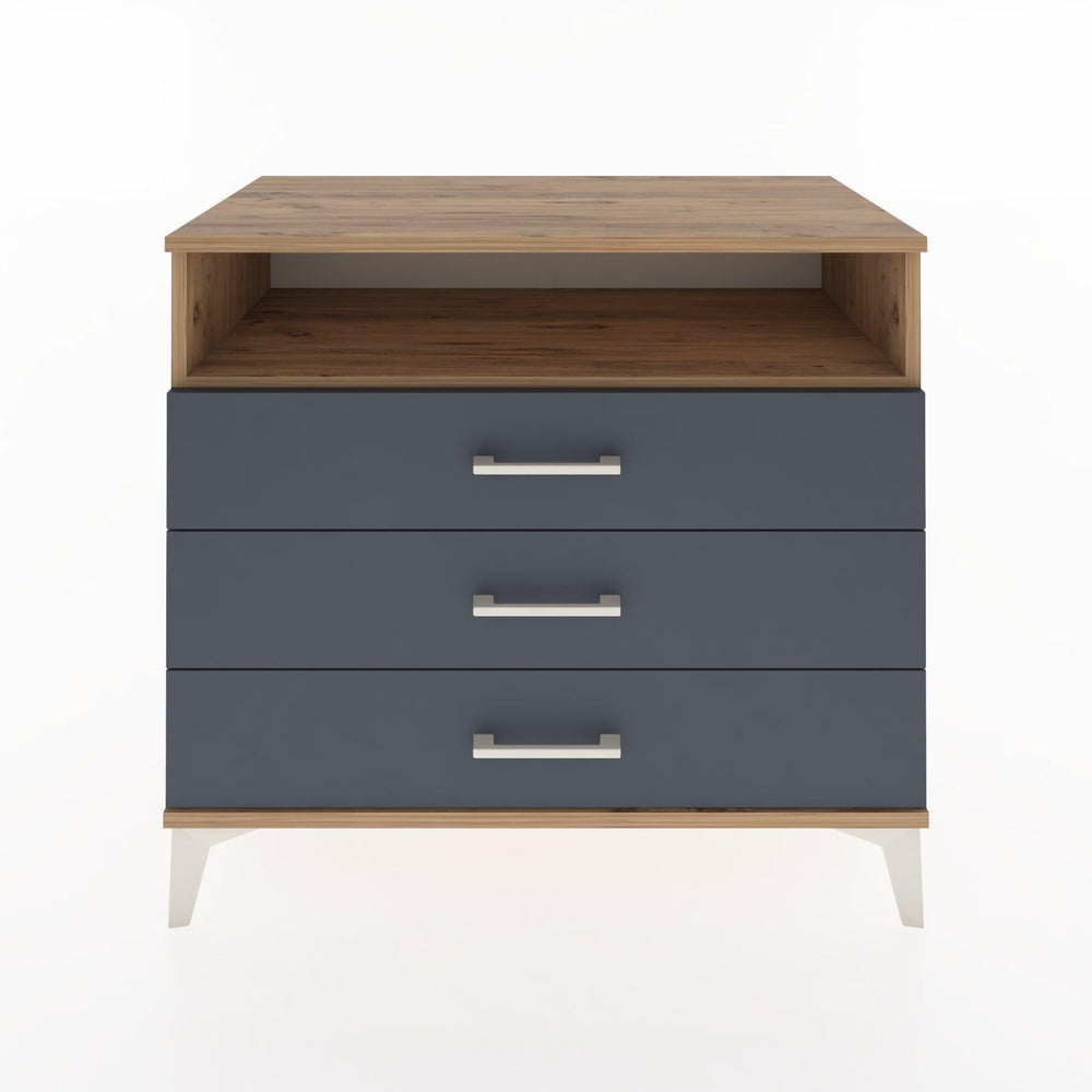 Woodntry Modüler Şifonyer Çam 88x44x68 cm Çekmeceli ve Raflı CR60-3