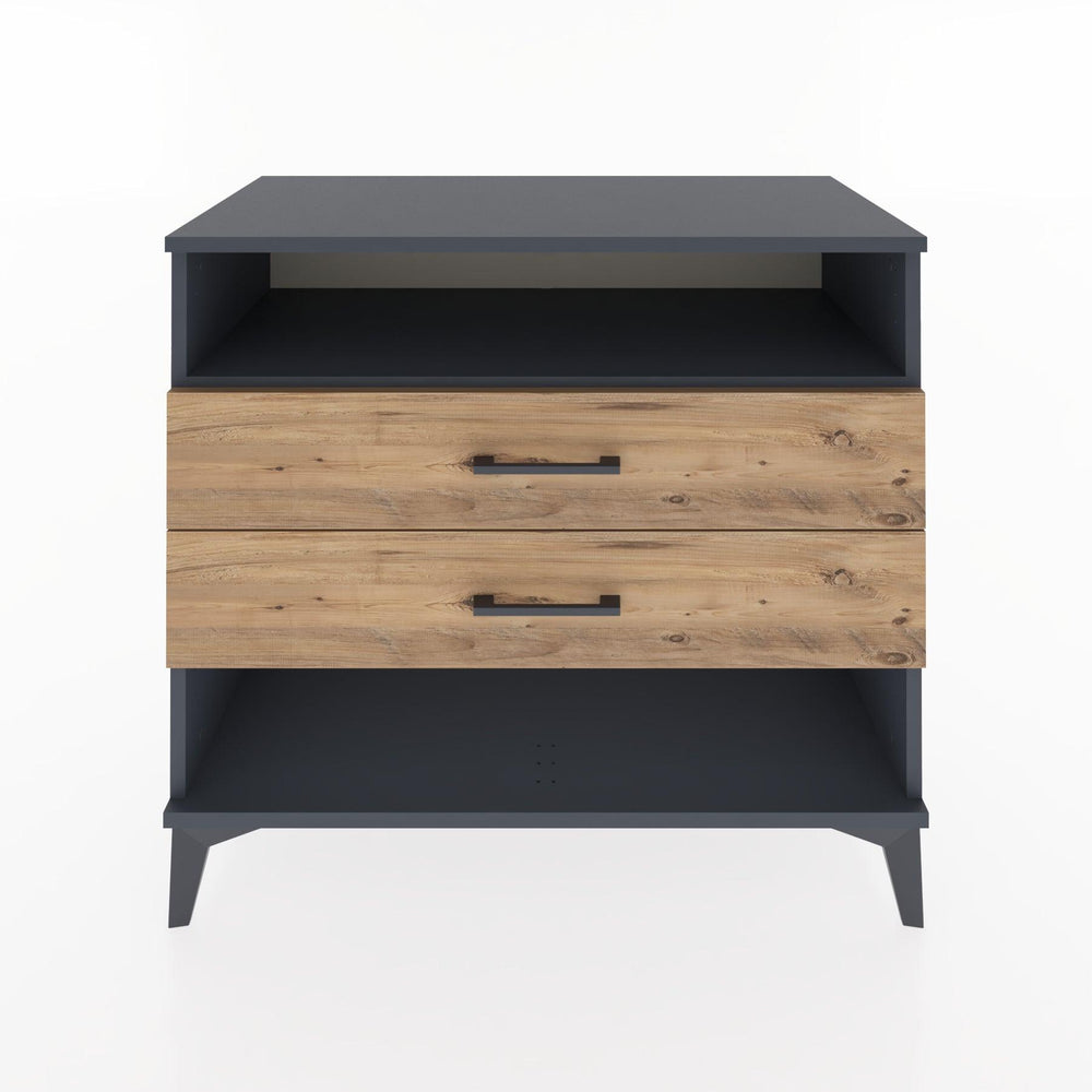 Woodntry Modular Dresser Anthracite 88x44x68 cm with Drawers and Shelves CR61-2