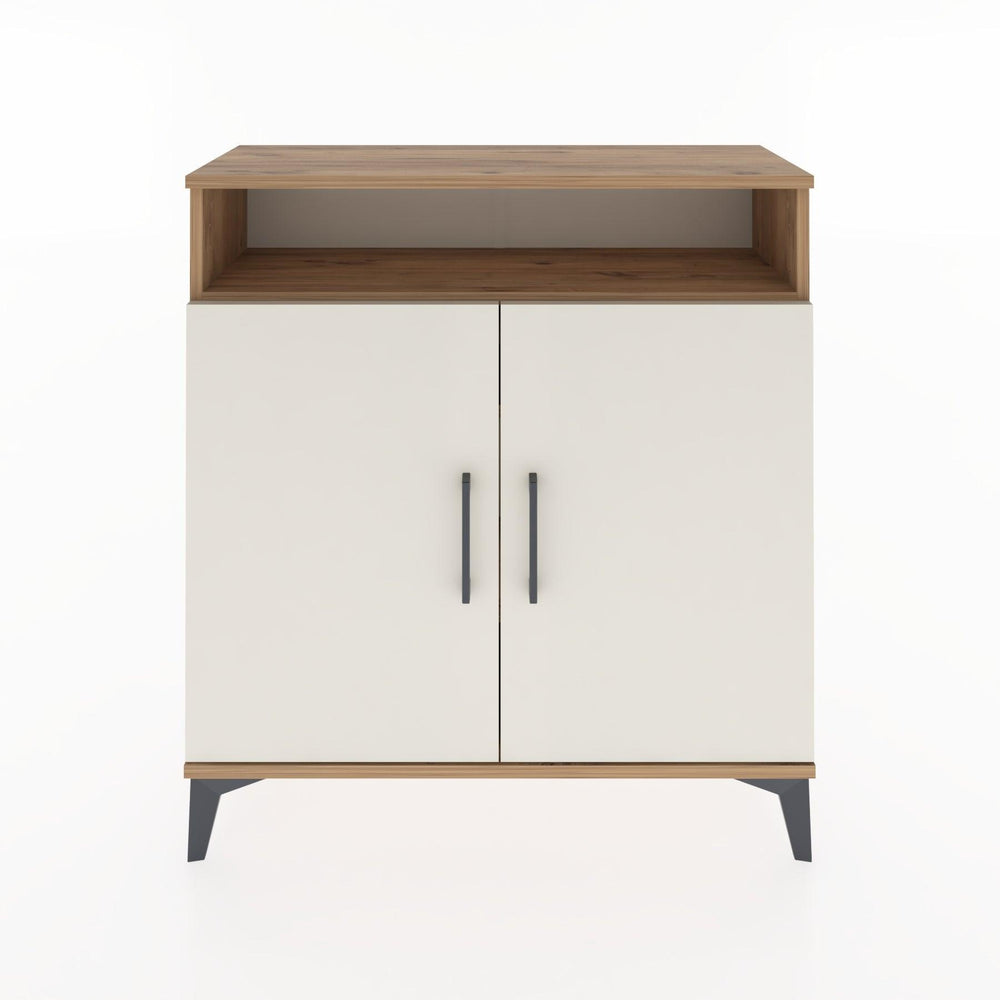 Woodntry Modüler Şifonyer Çam 88x30x84 cm Kapaklı ve Raflı KR61-3