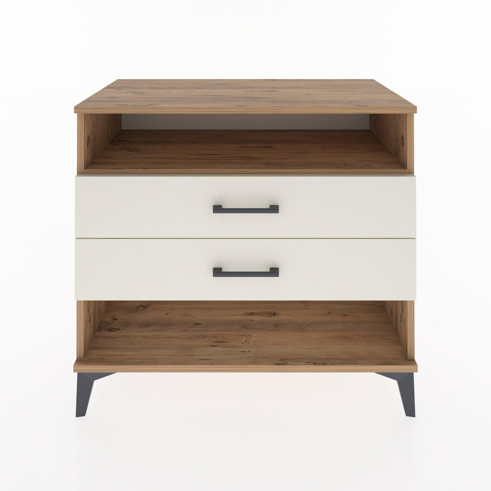 Woodntry Modüler Şifonyer Çam 88x44x68 cm Çekmeceli ve Raflı CR61-3