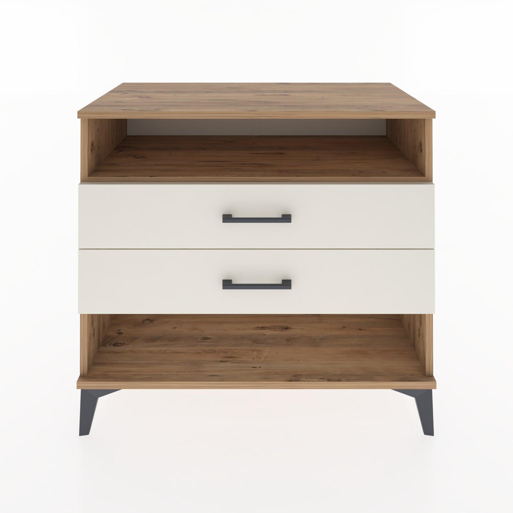 Woodntry Modüler Şifonyer Çam 88x44x68 cm Çekmeceli ve Raflı CR61-3
