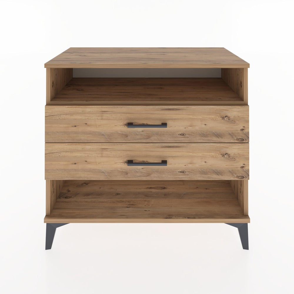 Woodntry Modüler Şifonyer Çam 88x44x68 cm Çekmeceli ve Raflı CR61-3