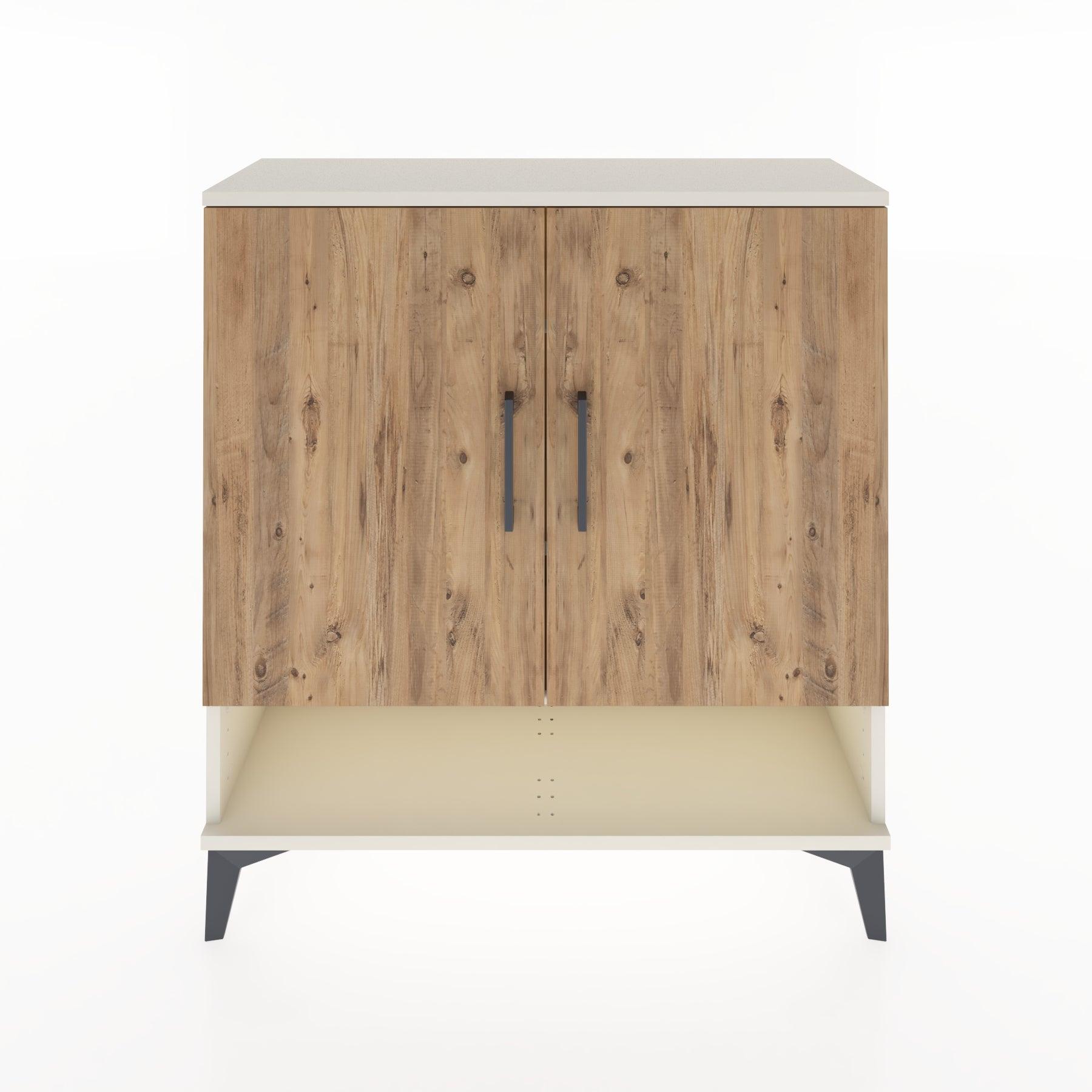 Woodntry Modüler Şifonyer Aytaşı 88x30x84 cm Kapaklı ve Raflı KR62-1