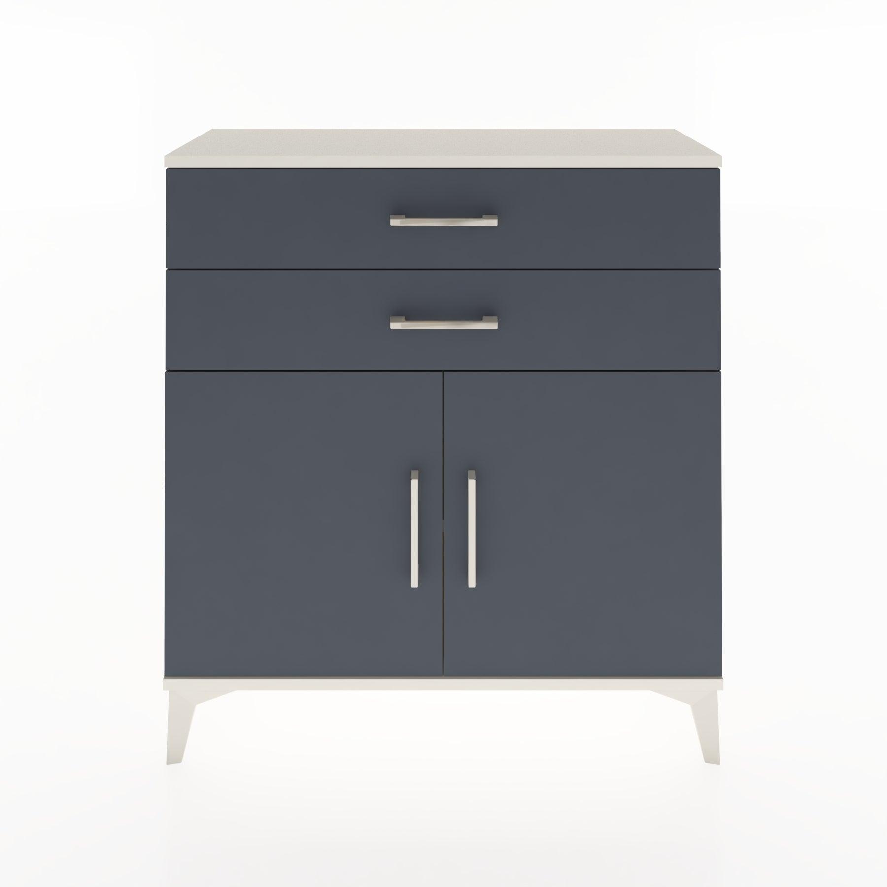 Woodntry Modüler Şifonyer Aytaşı 88x30x84 cm Kapaklı ve Çekmeceli KC63-1