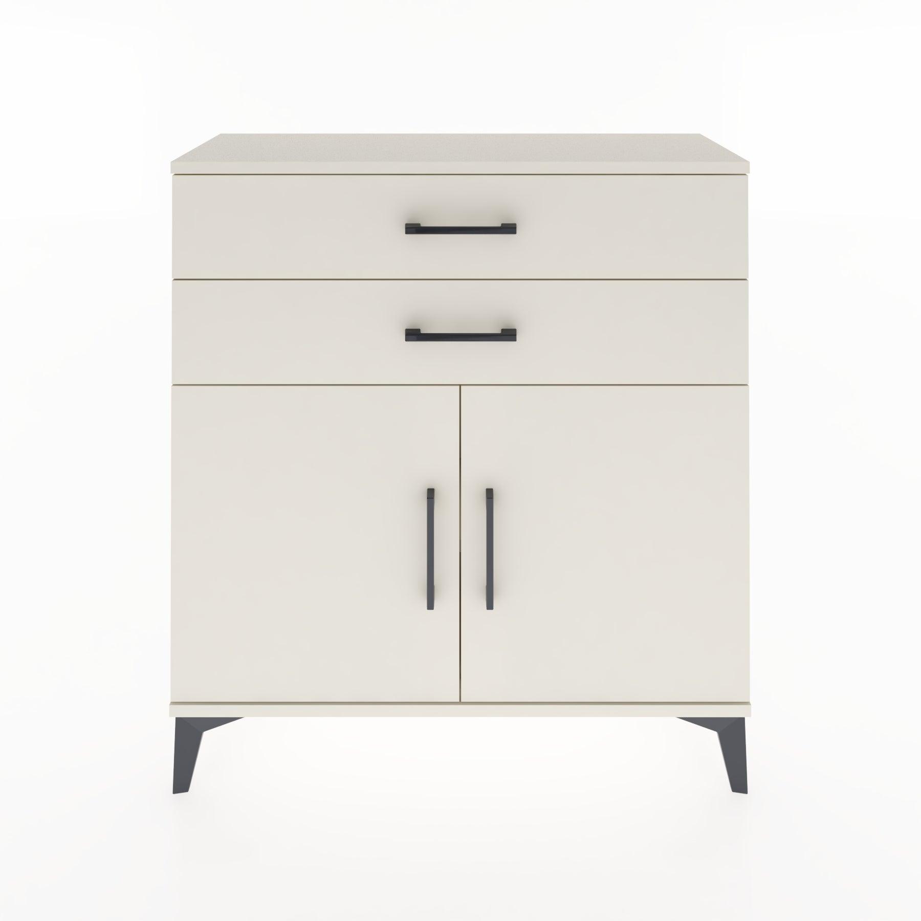 Woodntry Modüler Şifonyer Aytaşı 88x30x84 cm Kapaklı ve Çekmeceli KC63-1