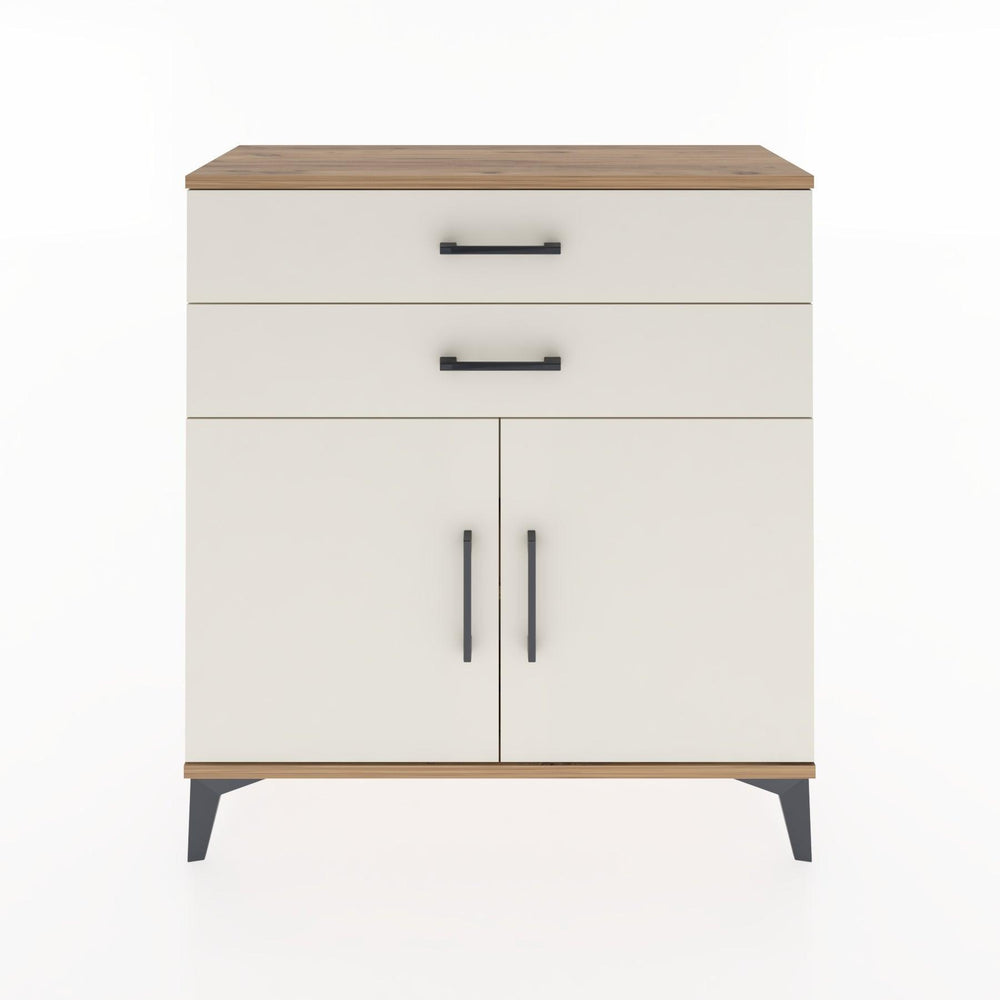 Woodntry Modüler Şifonyer Çam 88x30x84 cm Kapaklı ve Çekmeceli KC63-3