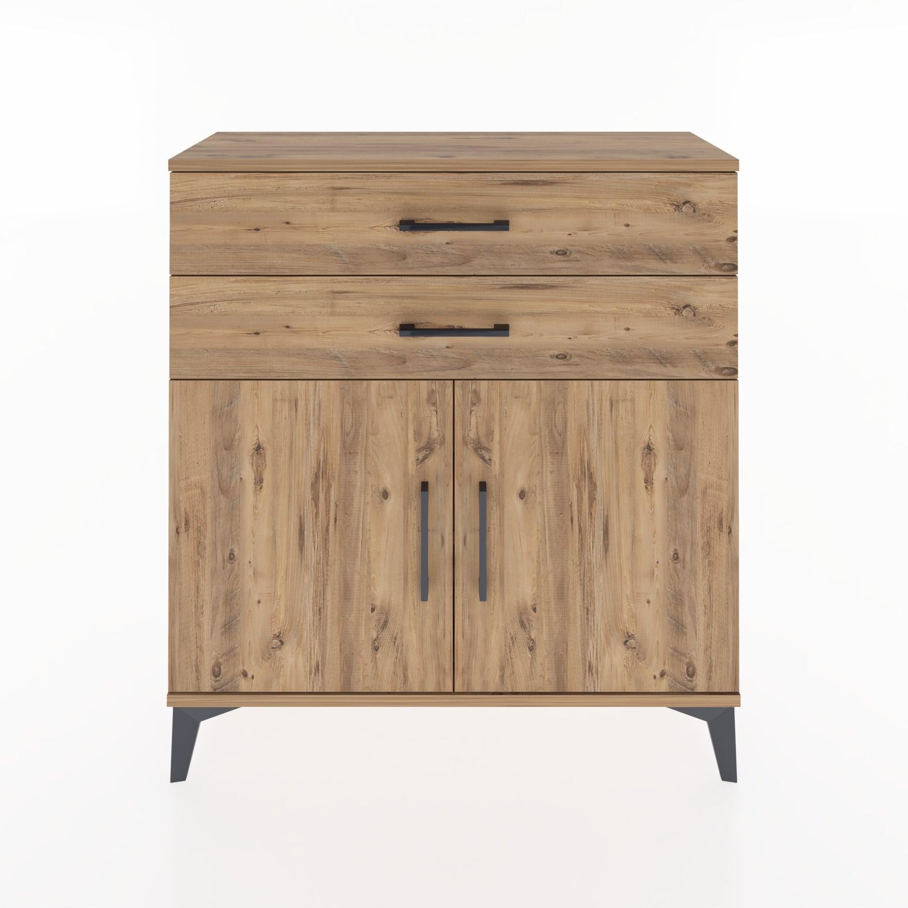 Woodntry Modular Dresser Pine 88x30x84 cm with Cover and Drawer KC63-3