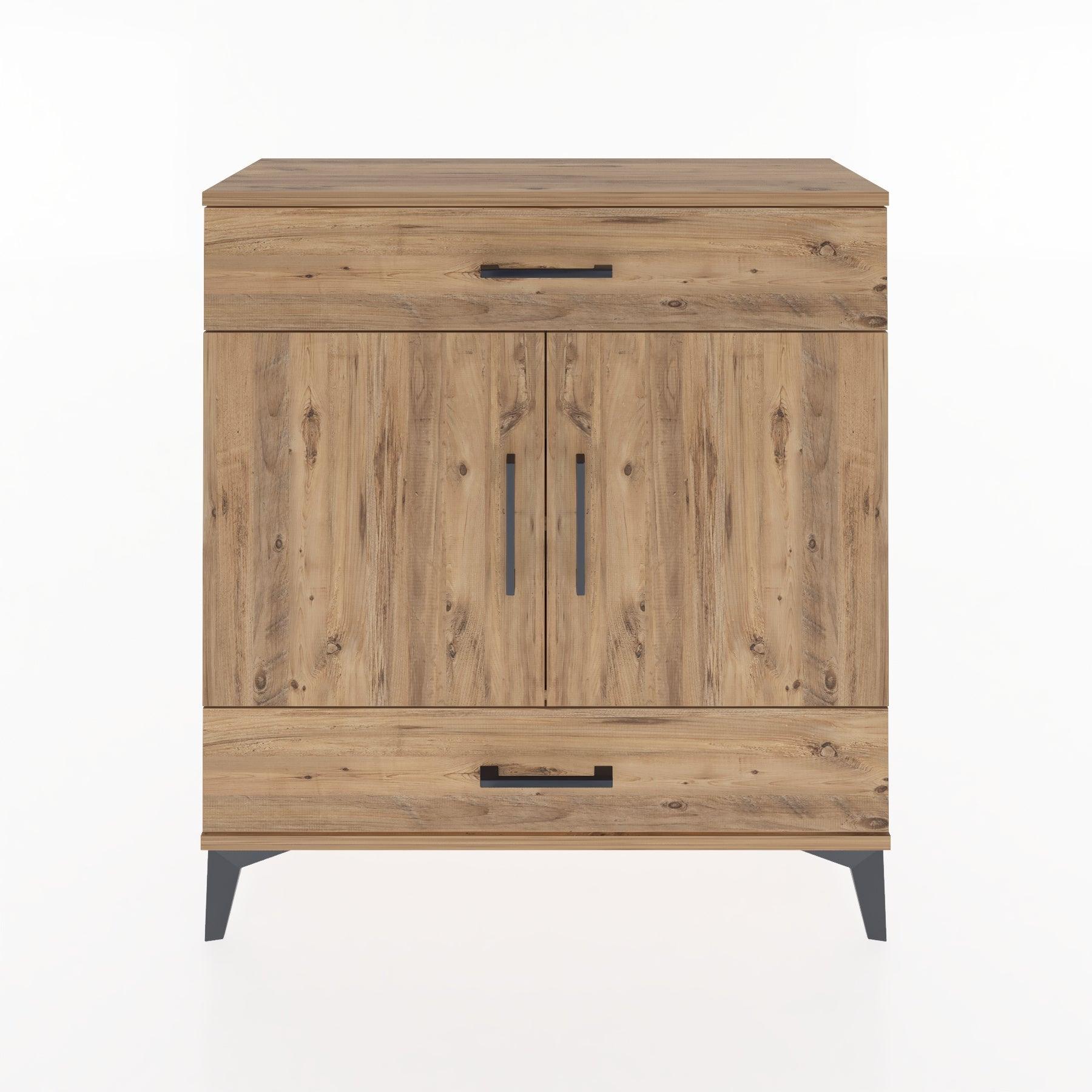 Woodntry Modular Dresser Pine 88x30x84 cm with Cover and Drawer KC64-3