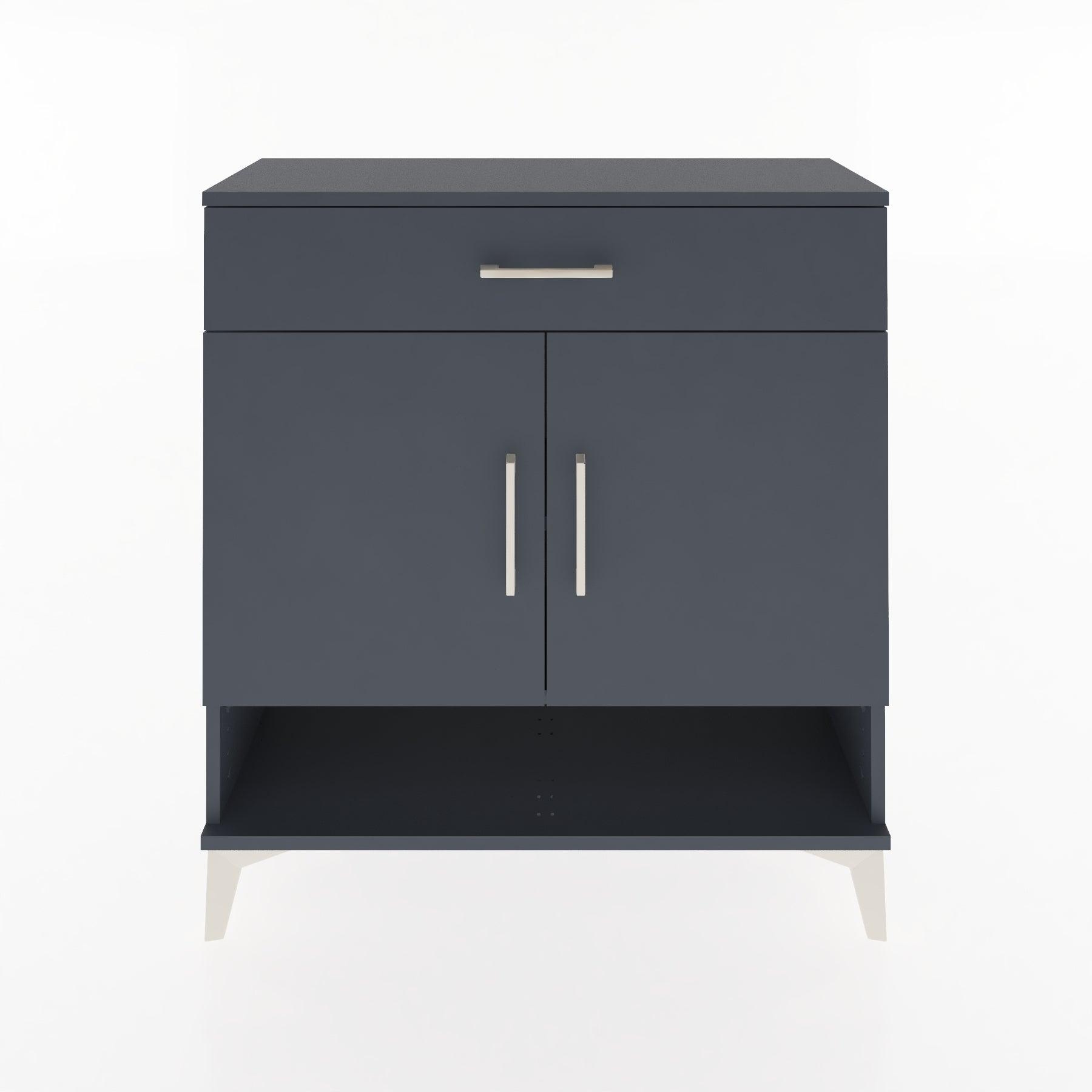 Woodntry Modüler Şifonyer Antrasit 88x30x84 cm Fonksiyonel F65-2