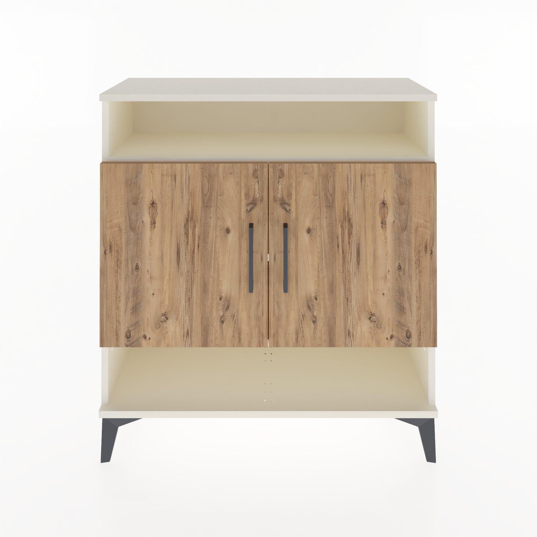 Woodntry Modüler Şifonyer Aytaşı 88x30x84 cm Kapaklı ve Raflı KR67-1