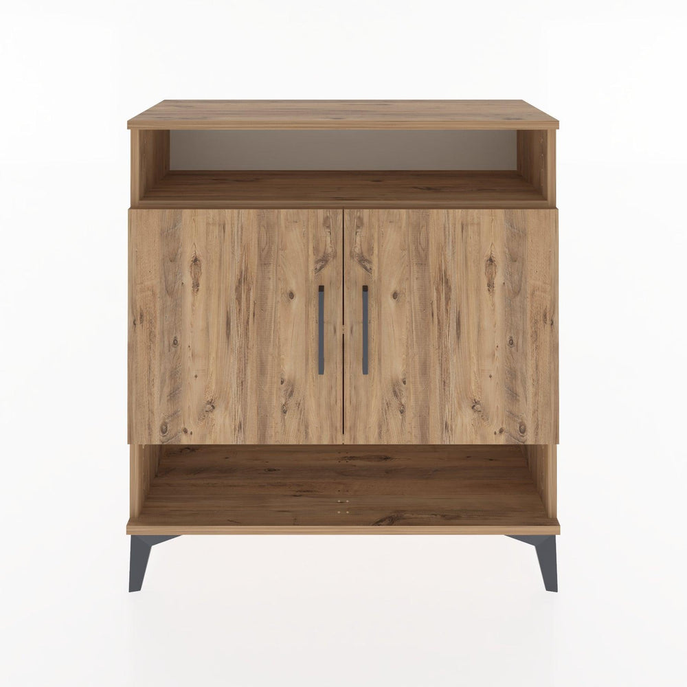 Woodntry Modüler Şifonyer Çam 88x30x84 cm Kapaklı ve Raflı KR67-3