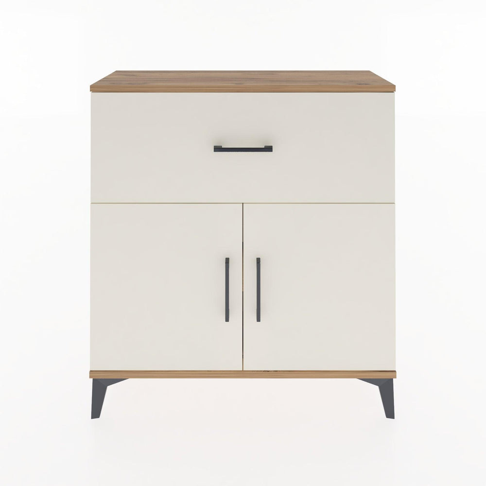 Woodntry Modüler Şifonyer Çam 88x30x84 cm Kapaklı ve Çekmeceli KC68-3