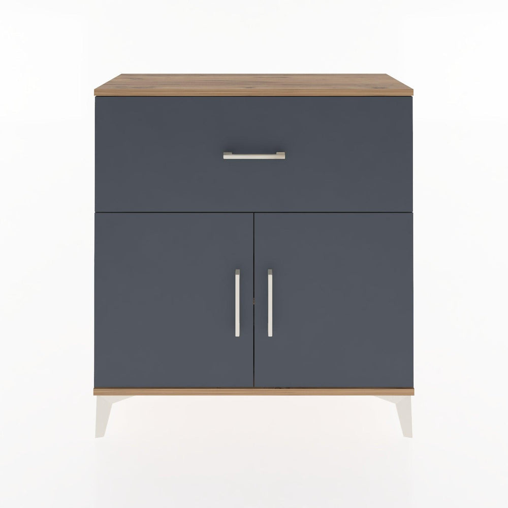 Woodntry Modüler Şifonyer Çam 88x30x84 cm Kapaklı ve Çekmeceli KC68-3