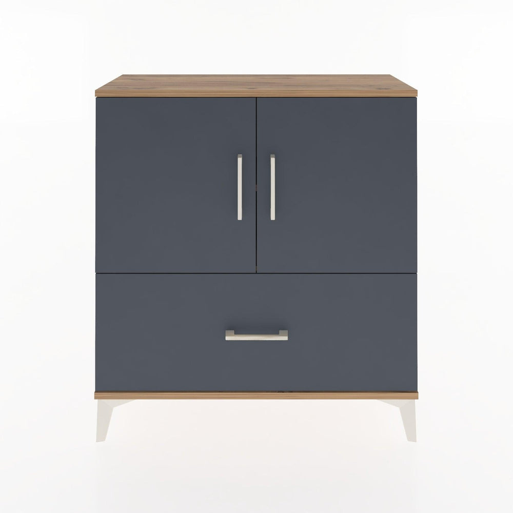Woodntry Modüler Şifonyer Çam 88x30x84 cm Kapaklı ve Çekmeceli KC69-3