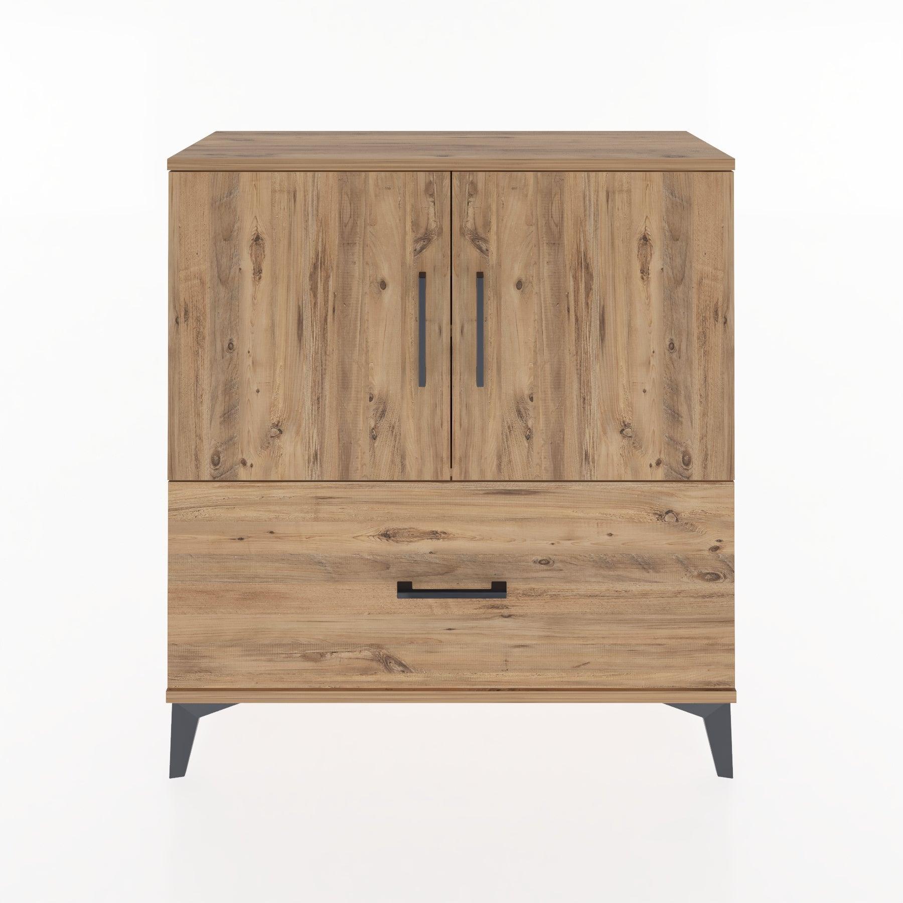 Woodntry Modular Dresser Pine 88x30x84 cm with Cover and Drawer KC69-3