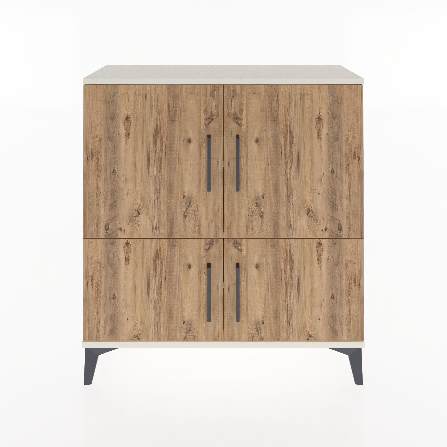 Woodntry Modüler Şifonyer Aytaşı 88x30x84 cm Kapaklı K70-1