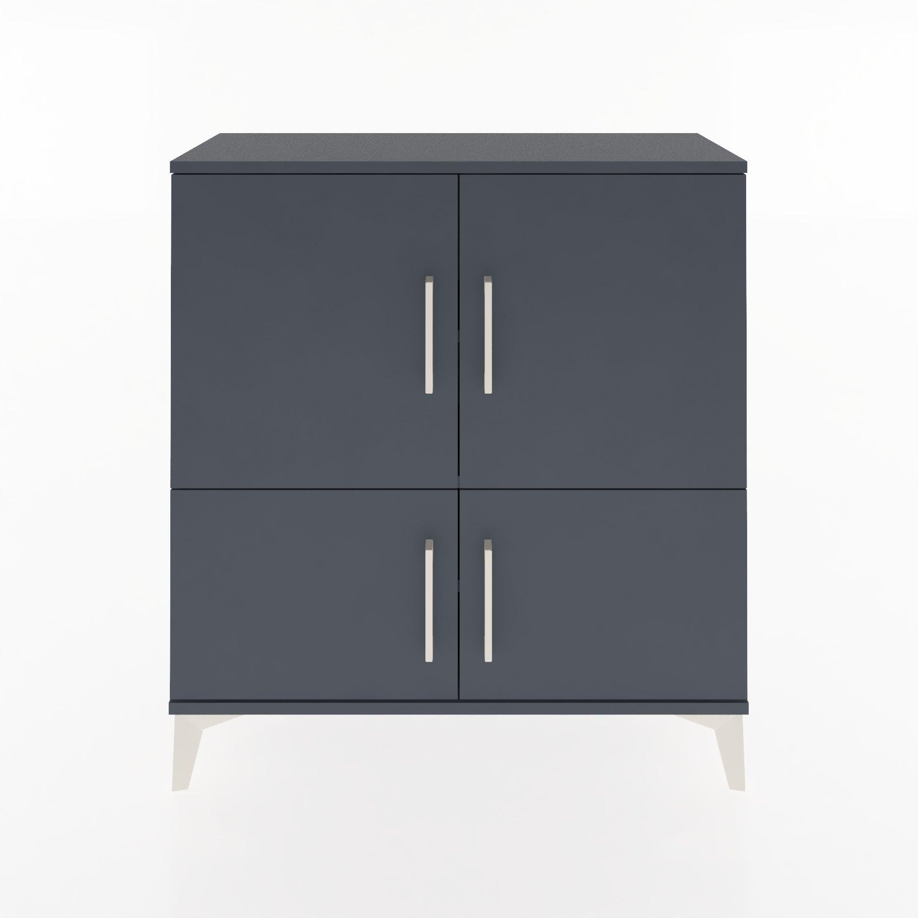 Woodntry Modüler Şifonyer Antrasit 88x30x84 cm Kapaklı K70-2