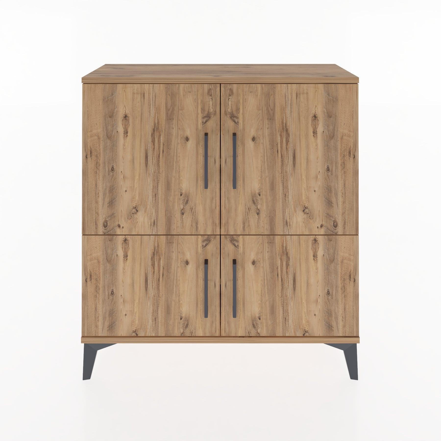 Woodntry Modüler Şifonyer Çam 88x30x84 cm Kapaklı K70-3